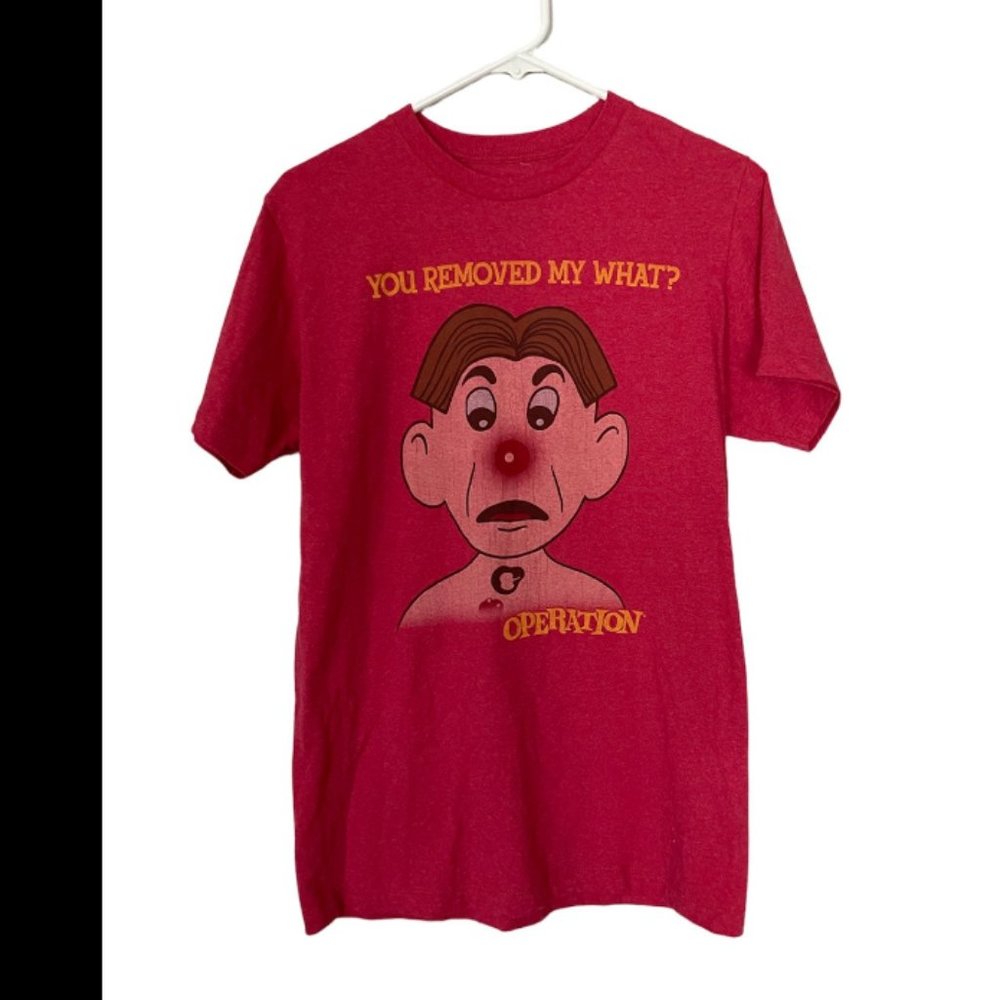 Hasbro Men's Operation T-Shirt You Removed My What? Size M